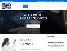 Tablet Screenshot of medlab.com.pk