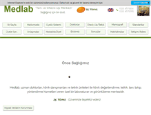 Tablet Screenshot of medlab.com.tr