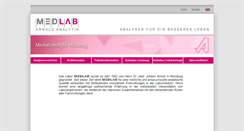 Desktop Screenshot of medlab.de
