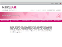 Tablet Screenshot of medlab.de
