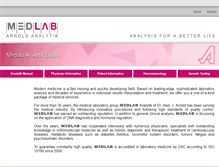 Tablet Screenshot of medlab.ae